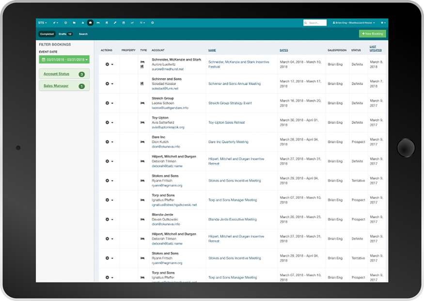 Schedule a Demo of STS Cloud | Sales & Catering