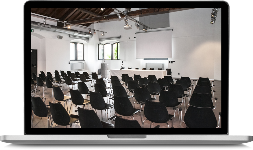 conference room set up in a classroom configuration